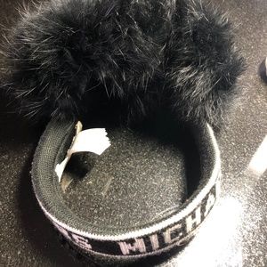 Michael Kors Black Signature Headband Ear Muffs